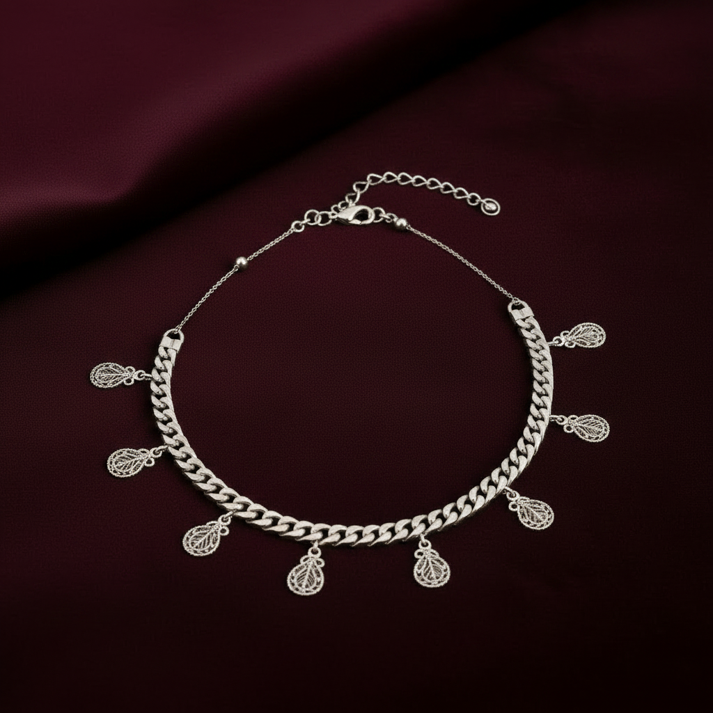 Silver Payal Anklet